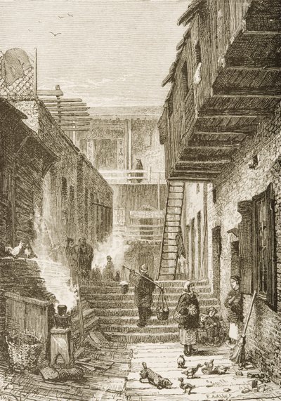 Alley in Chinatown, San Francisco, California, from 